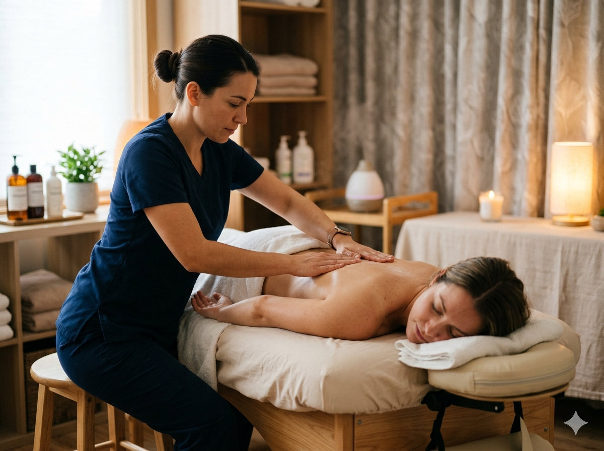 Massagem no pescoço